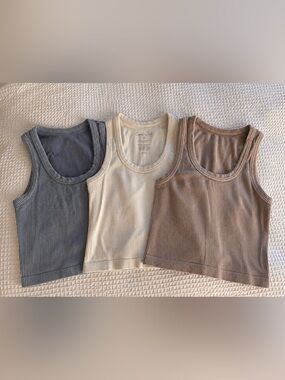 Gypsy + Jade Ribbed Tank Top Bundle – 3 Pack – Size S/M